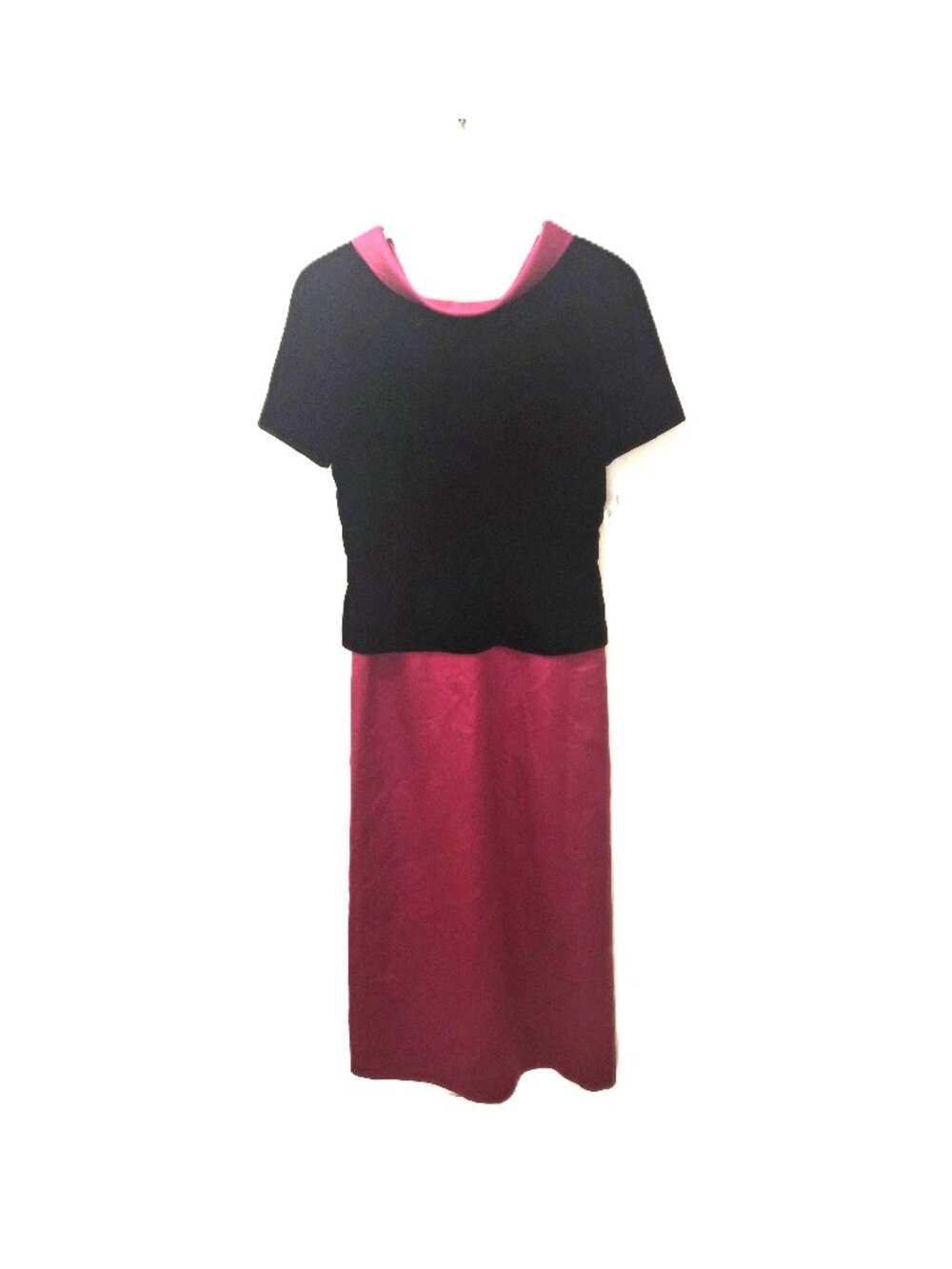 VTG Velvet Colorblock Maxi Dress USA Made Mobwife Whimsigoth Opera Mobwife Vampy